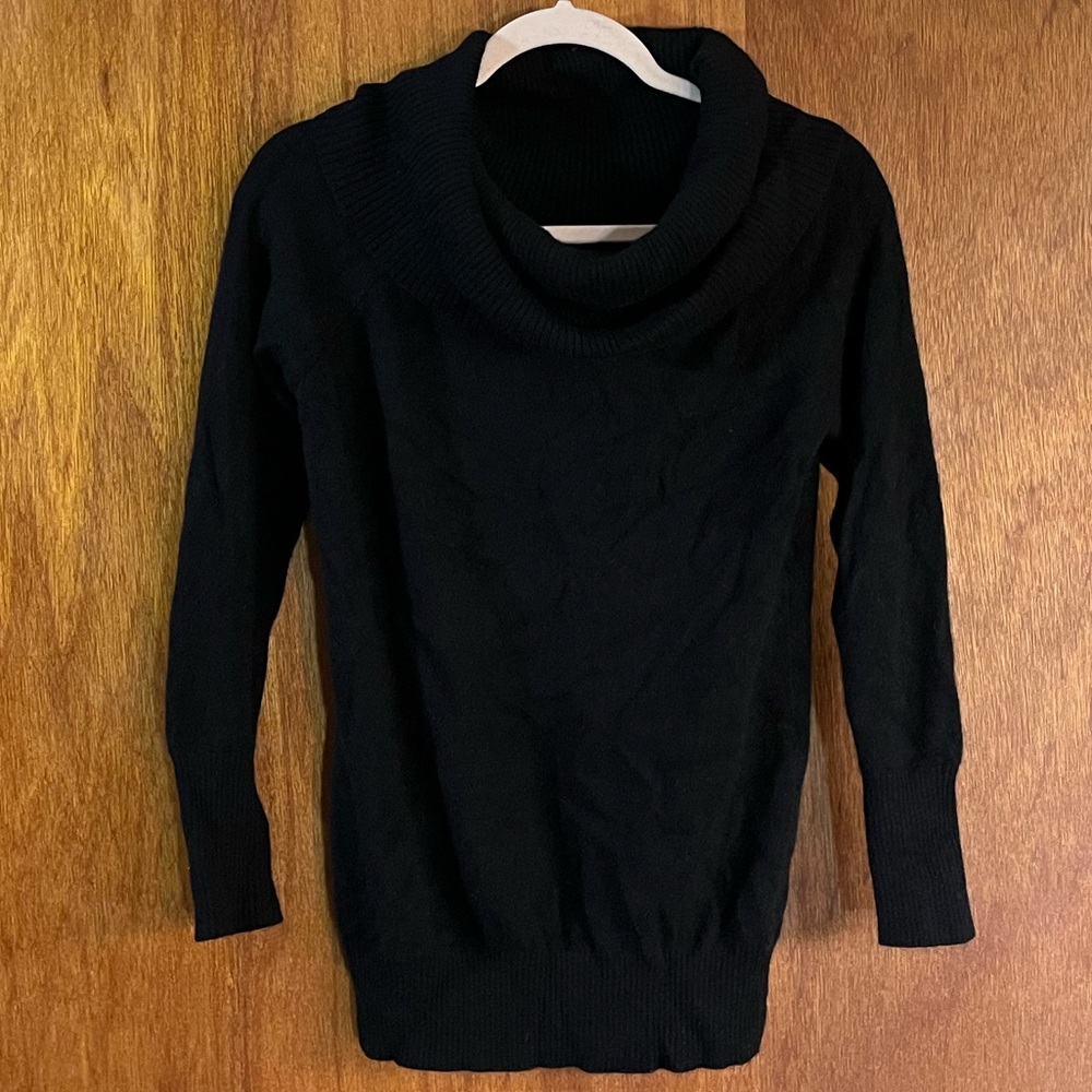 CASHMERE Black Cowl Neck Sweater by Charter Club Sz S